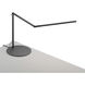 Z-Bar Slim 14.3 inch 6.00 watt Metallic Black Desk Lamp Portable Light